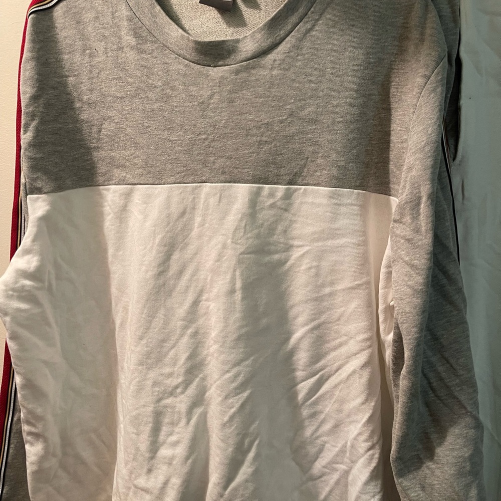 Gray and White Men's Shirt